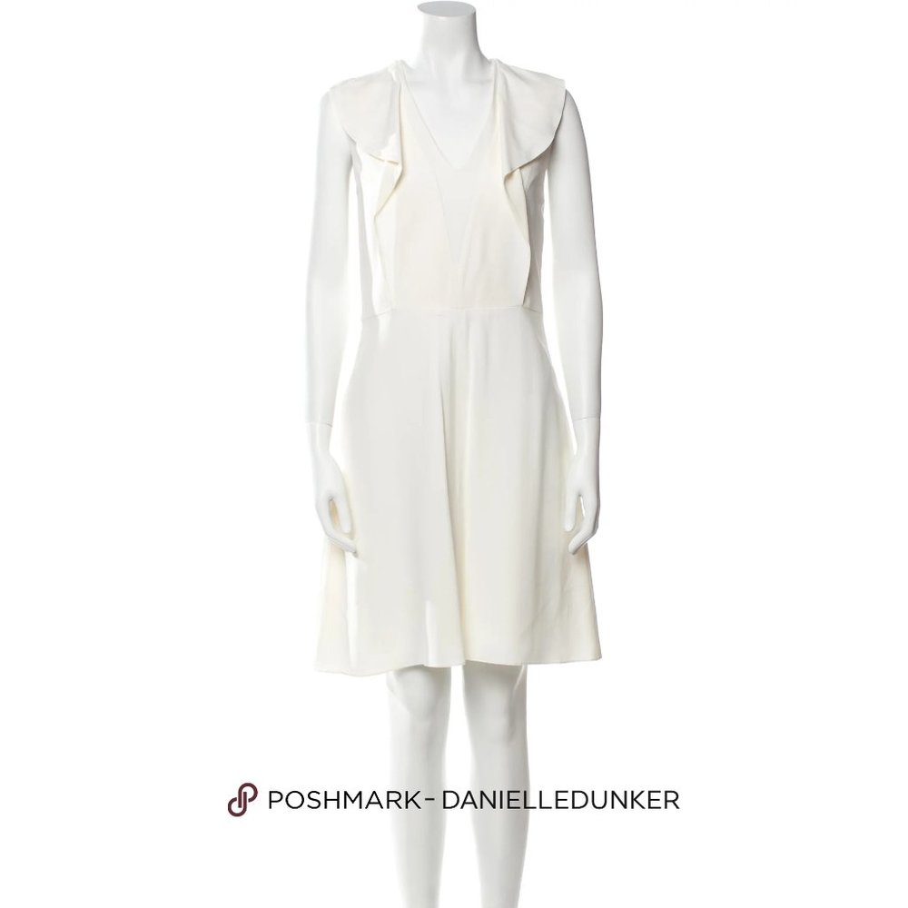 Chloé A-Line White Dress - Size 6 FR38 - Chloe
